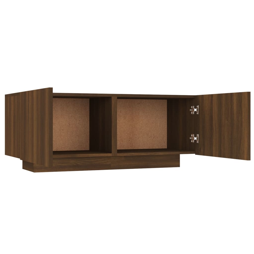 TV-Schrank Braun Eichen-Optik 100x35x40 cm Holzwerkstoff