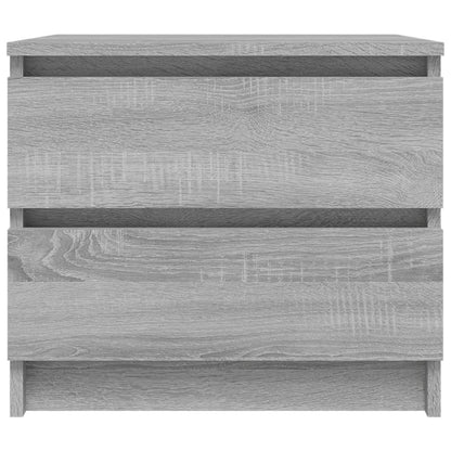 Nachttische 2 Stk. Grau Sonoma 50x39x43,5 cm Holzwerkstoff