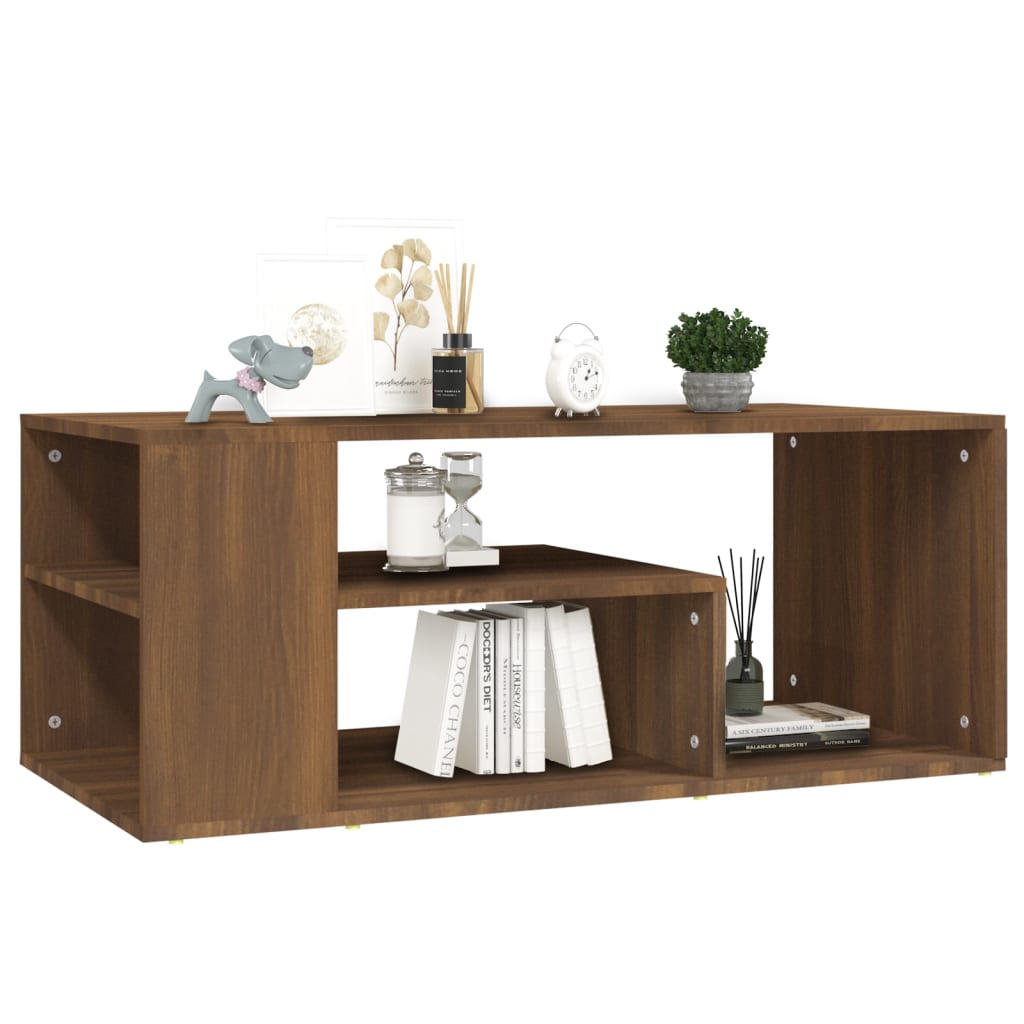 Couchtisch Braun Eichen-Optik 100x50x40 cm Holzwerkstoff