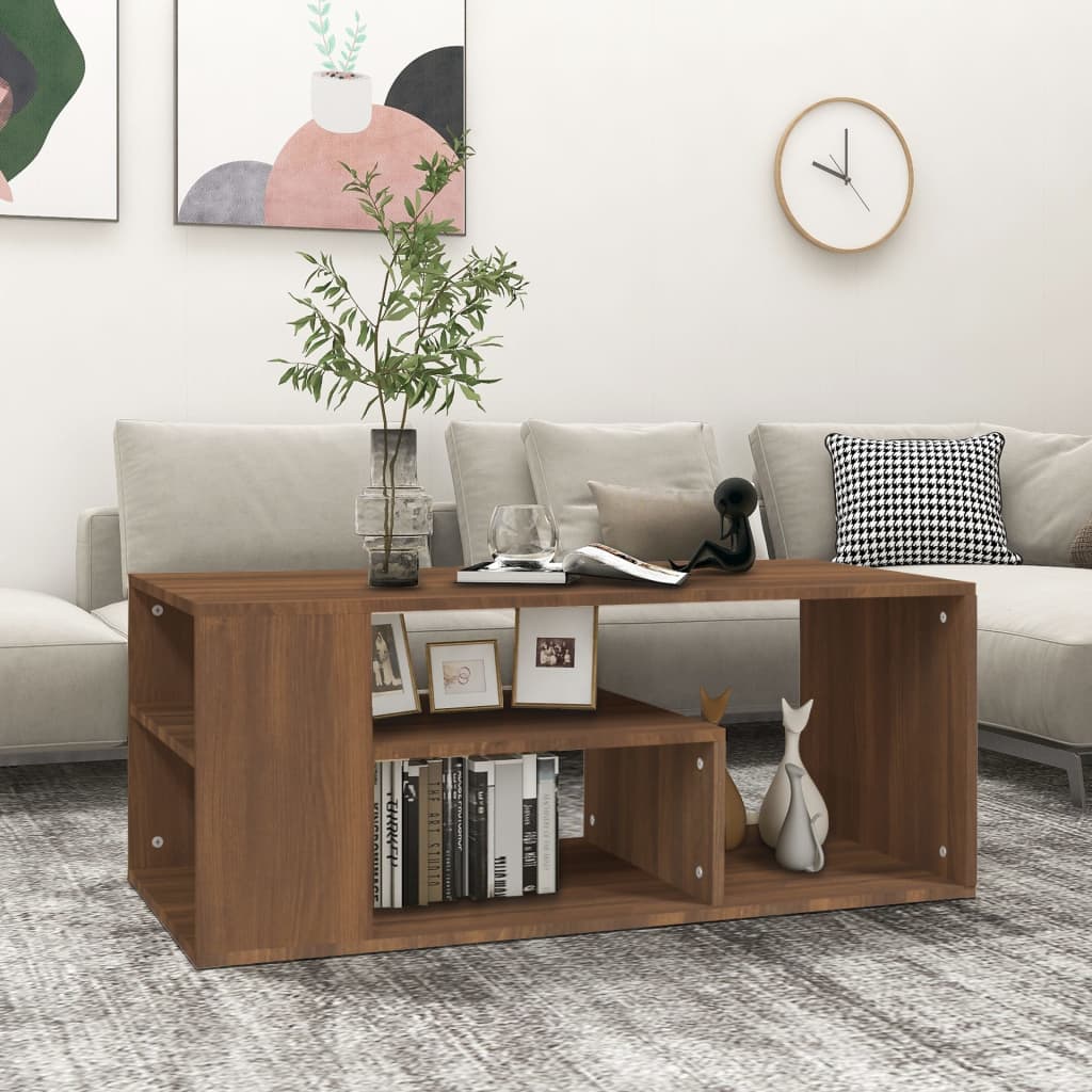 Couchtisch Braun Eichen-Optik 100x50x40 cm Holzwerkstoff