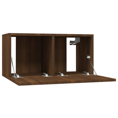 TV-Wandschrank Braun Eiche 60x30x30 cm Holzwerkstoff