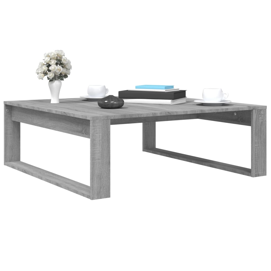 Couchtisch Grau Sonoma 100x100x35 cm Holzwerkstoff