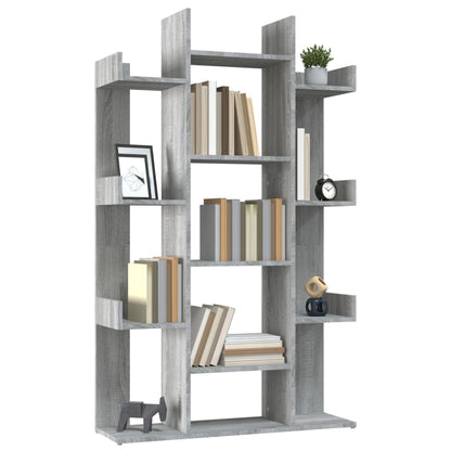 Bücherregal Grau Sonoma 86x25,5x140 cm Holzwerkstoff