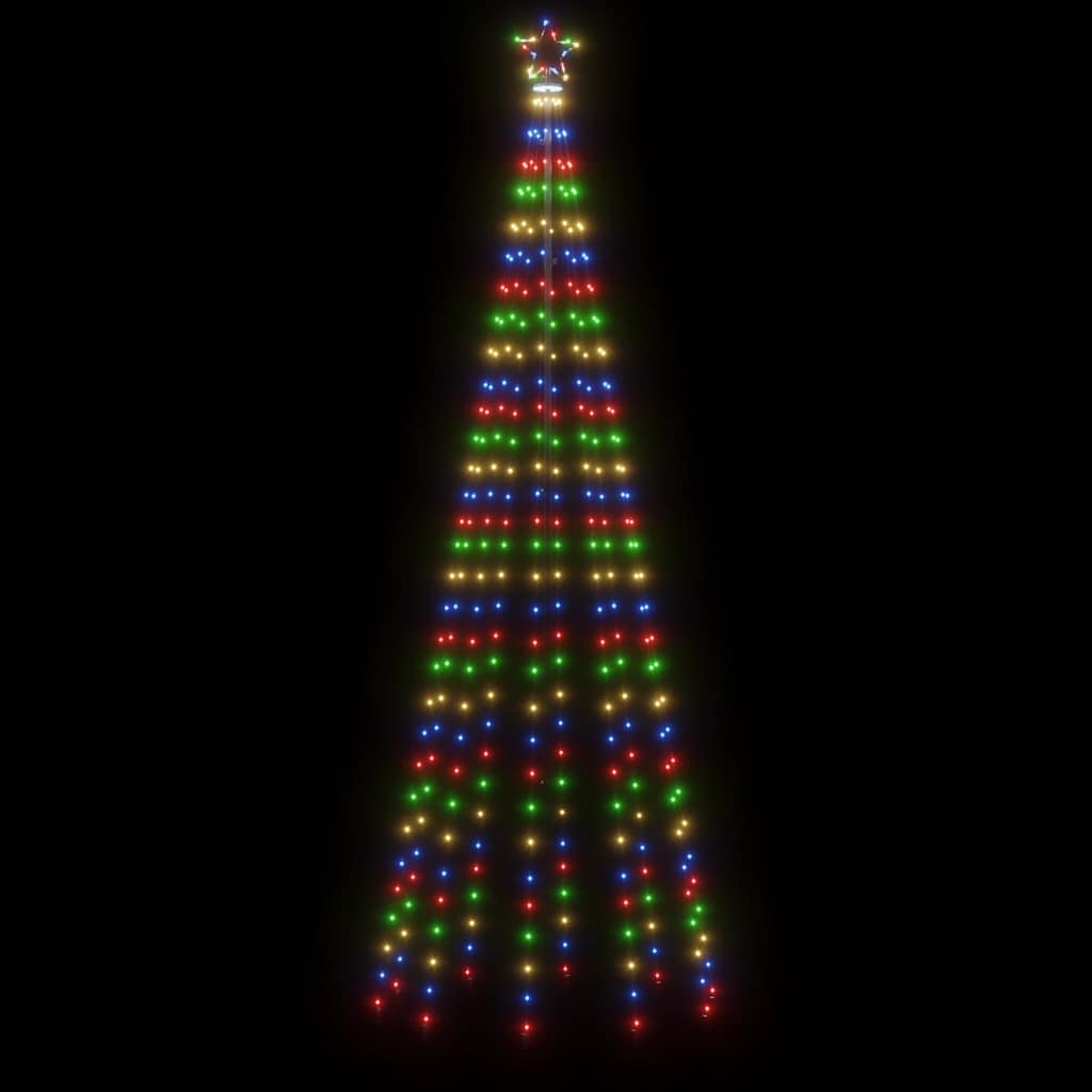 LED-Weihnachtsbaum Kegelform Mehrfarbig 310 LEDs 100x300 cm
