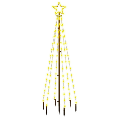 LED-Weihnachtsbaum mit Erdnägeln Warmweiß 108 LEDs 180 cm