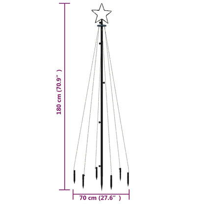 LED-Weihnachtsbaum mit Erdnägeln Warmweiß 108 LEDs 180 cm