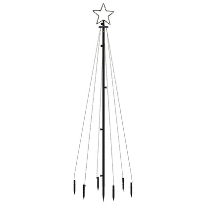 LED-Weihnachtsbaum mit Erdnägeln Mehrfarbig 108 LEDs 180 cm