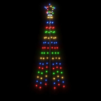 LED-Weihnachtsbaum mit Erdnägeln Mehrfarbig 108 LEDs 180 cm