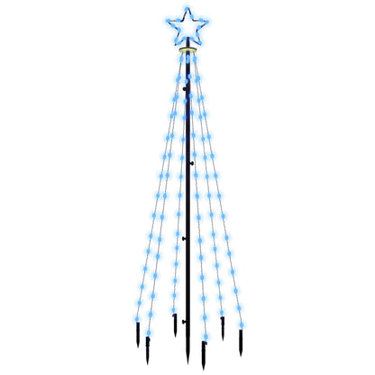 LED-Weihnachtsbaum mit Erdnägeln Blau 108 LEDs 180 cm