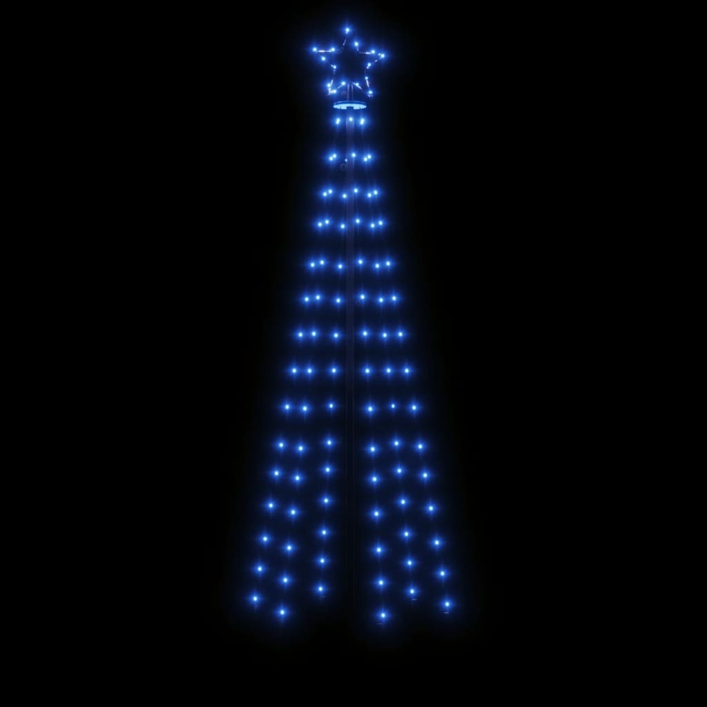 LED-Weihnachtsbaum mit Erdnägeln Blau 108 LEDs 180 cm