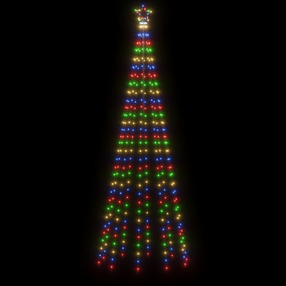 LED-Weihnachtsbaum mit Erdnägeln Mehrfarbig 310 LEDs 300 cm