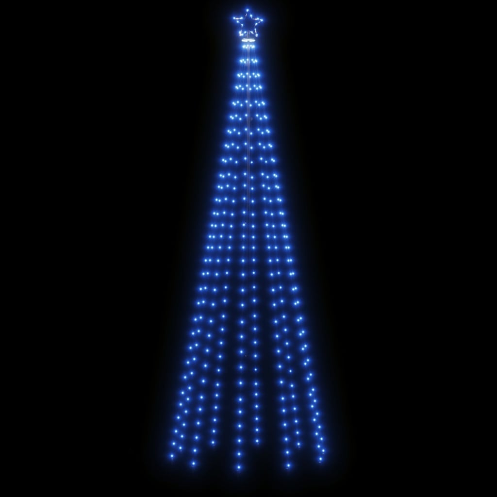 LED-Weihnachtsbaum mit Erdnägeln Blau 310 LEDs 300 cm