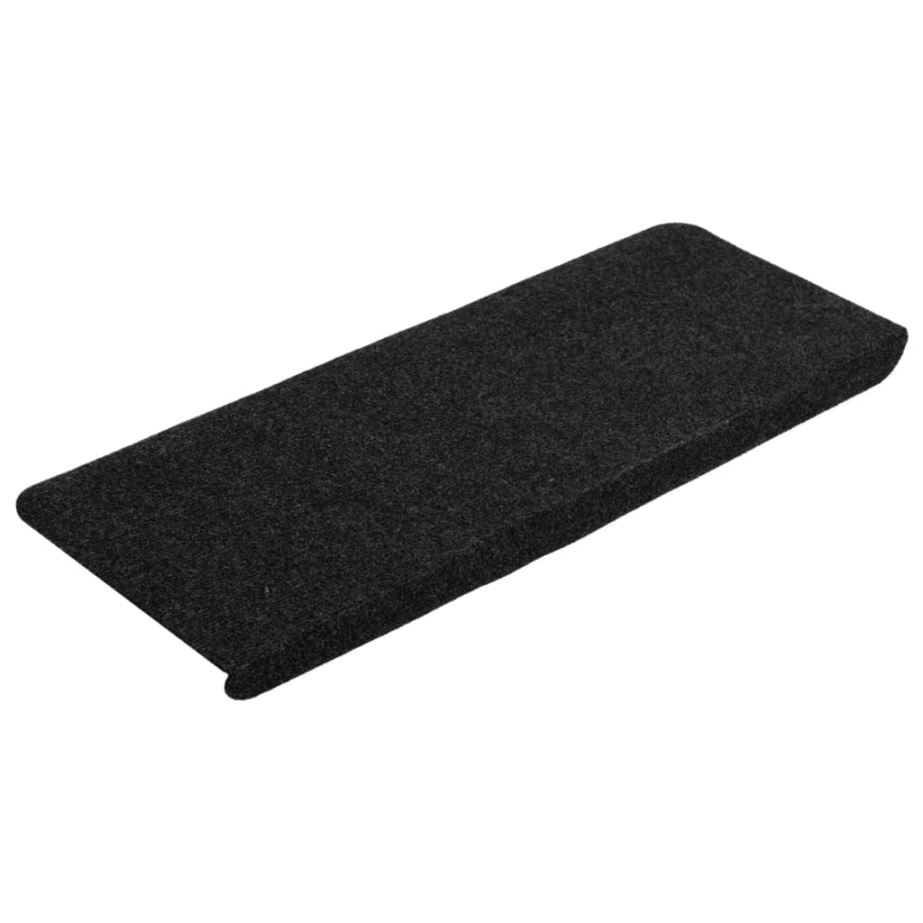 Stufenmatten Selbstklebend 15 Stk. 65x24,5x3,5 cm Schwarz