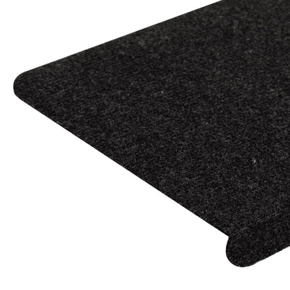 Stufenmatten Selbstklebend 15 Stk. 65x24,5x3,5 cm Schwarz