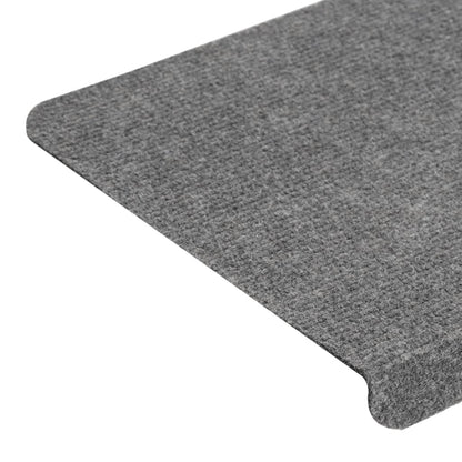 Stufenmatten Selbstklebend 15 Stk. 65x24,5x3,5 cm Grau