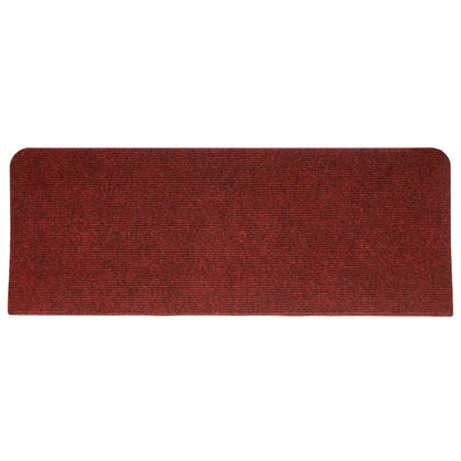 Stufenmatten Selbstklebend 15 Stk. 65x24,5x3,5 cm Rot