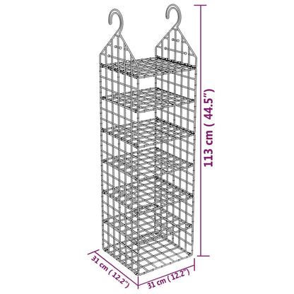 Hängeaufbewahrung für Schränke mit 7 Fächern