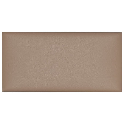 Wandpaneele 12 Stk. Cappuccino-Braun 30x15cm Kunstleder 0,54 m²