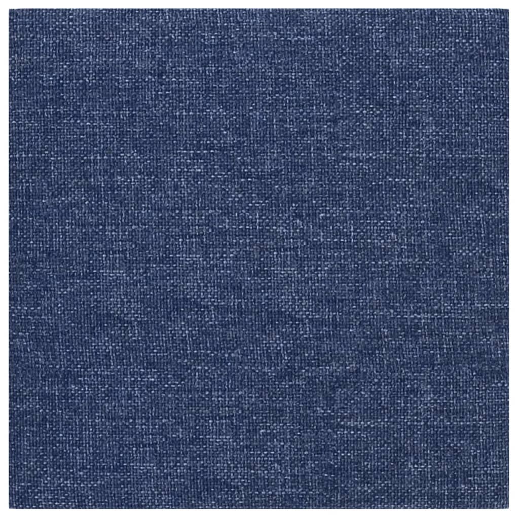 Wandpaneele 12 Stk. Blau 30x30 cm Stoff 1,08 m²