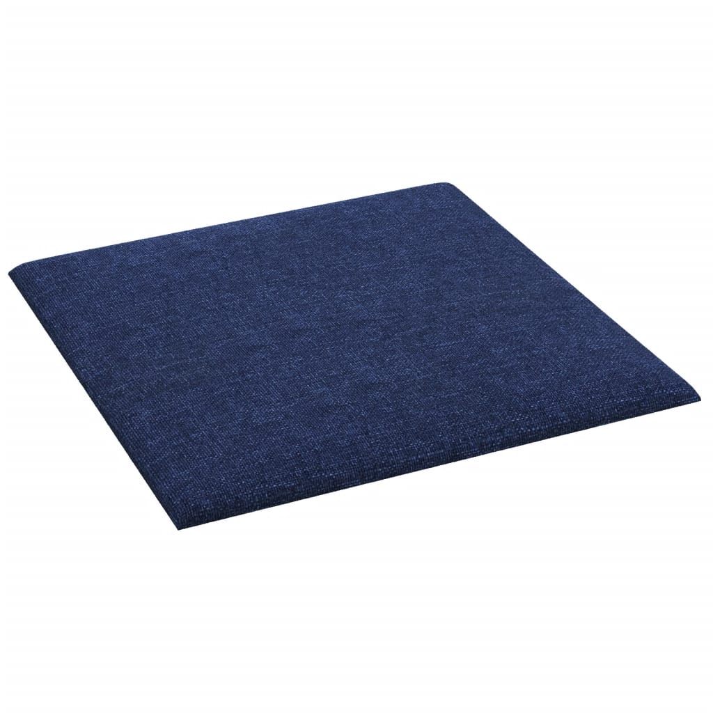 Wandpaneele 12 Stk. Blau 30x30 cm Stoff 1,08 m²