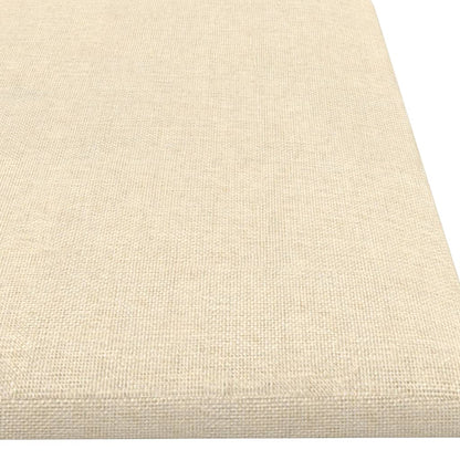 Wandpaneele 12 Stk. Creme 60x15 cm Stoff 1,08 m²