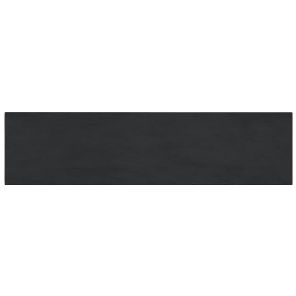 Wandpaneele 12 Stk. Schwarz 60x15 cm Samt 1,08 m²