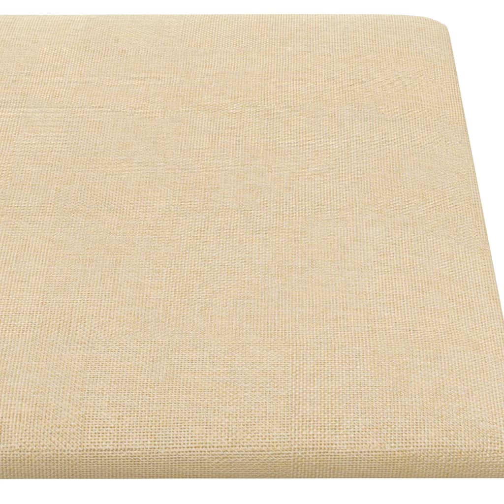 Wandpaneele 12 Stk. Creme 60x30 cm Stoff 2,16 m²