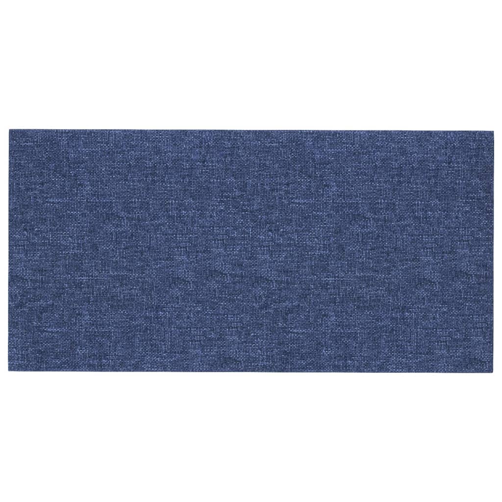 Wandpaneele 12 Stk. Blau 60x30 cm Stoff 2,16 m²