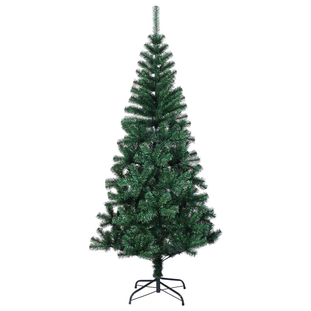 Künstlicher Weihnachtsbaum Schillernde Spitzen Grün 240 cm PVC