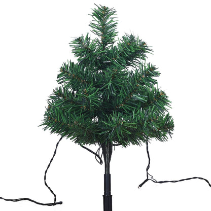 Wegbeleuchtung Weihnachtsbäume 6 Stk. Warmweiße LEDs 45 cm PVC