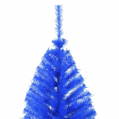 Künstlicher Halb-Weihnachtsbaum mit Ständer Blau 180 cm PVC