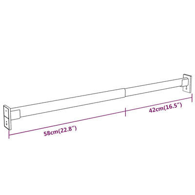 Teleskop-Kleiderstangen 4 Stk. Silbern 58-100 cm