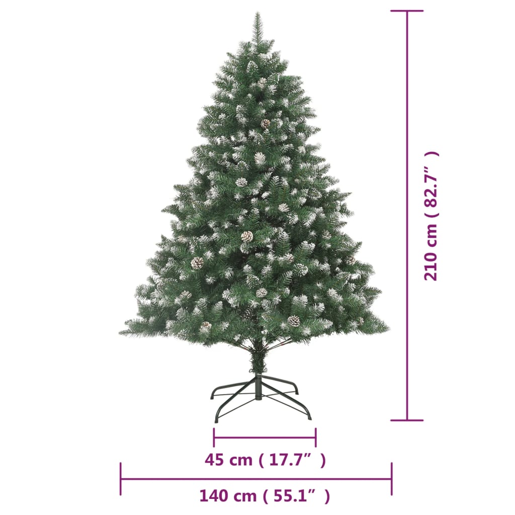 Künstlicher Weihnachtsbaum mit Ständer 210 cm PVC