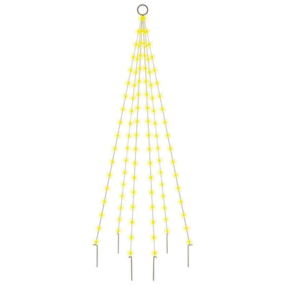 LED-Weihnachtsbaum für Fahnenmast Warmweiß 108 LEDs 180 cm