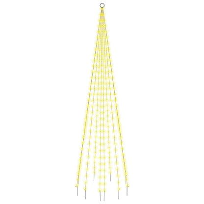 LED-Weihnachtsbaum für Fahnenmast Warmweiß 310 LEDs 300 cm