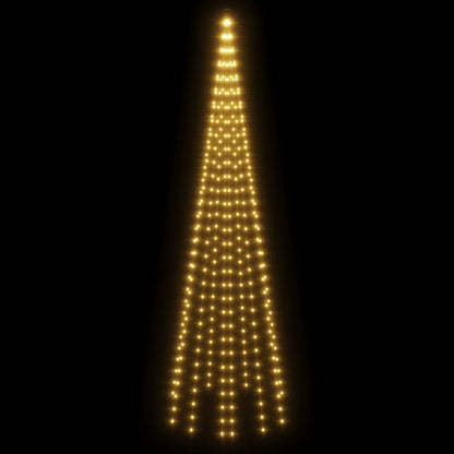 LED-Weihnachtsbaum für Fahnenmast Warmweiß 310 LEDs 300 cm