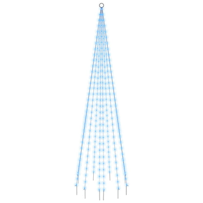 LED-Weihnachtsbaum für Fahnenmast Blau 310 LEDs 300 cm