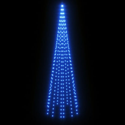 LED-Weihnachtsbaum für Fahnenmast Blau 310 LEDs 300 cm