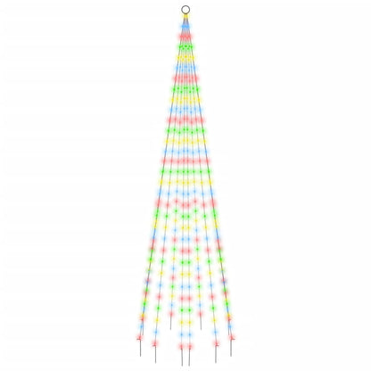 LED-Weihnachtsbaum für Fahnenmast Mehrfarbig 310 LEDs 300 cm