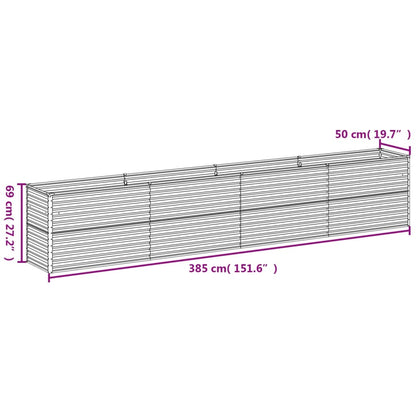 Hochbeet 385x50x69 cm Cortenstahl