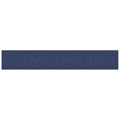 Wandpaneele 12 Stk. Blau 90x15 cm Stoff 1,62 m²