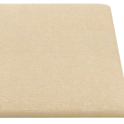 Wandpaneele 12 Stk. Creme 90x30 cm Stoff 3,24 m²