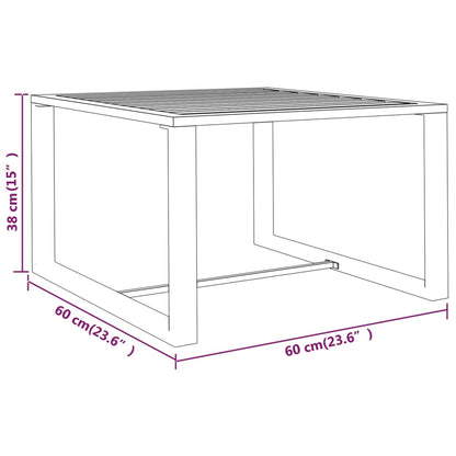 3-tlg. Garten-Lounge-Set mit Kissen Aluminium Anthrazit