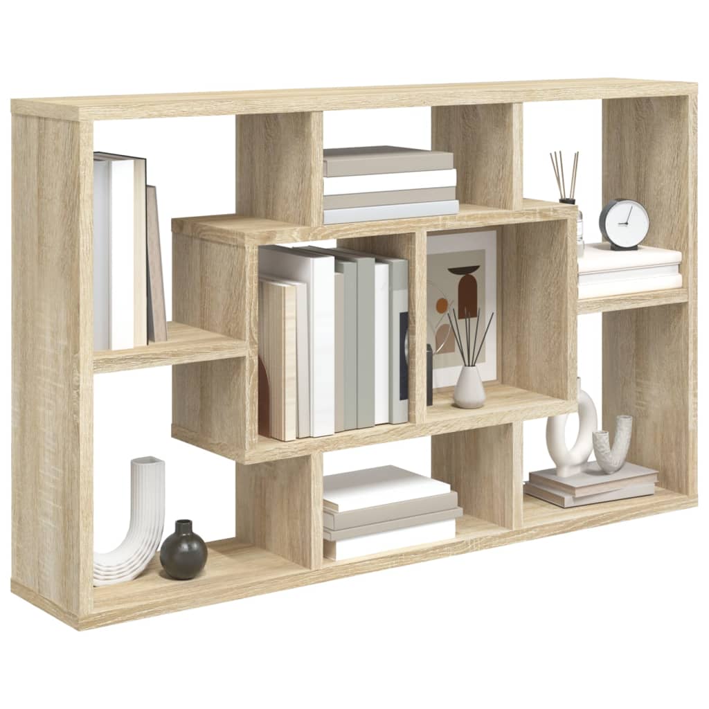 Wandregal Sonoma-Eiche 85x16x52,5 cm Holzwerkstoff