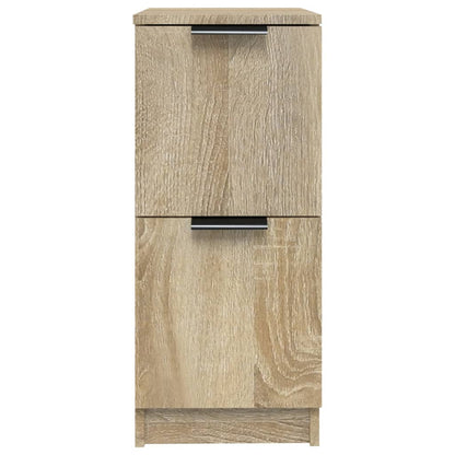 Sideboards 2 Stk. Sonoma-Eiche 30x30x70 cm Holzwerkstoff