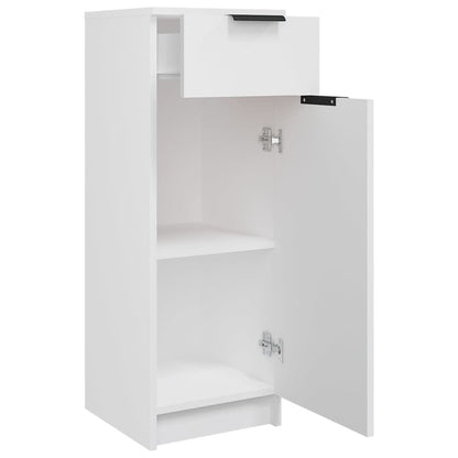 Badschrank Weiß 32x34x90 cm Holzwerkstoff