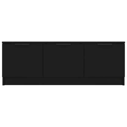 TV-Schrank Schwarz 102x35x36,5 cm Holzwerkstoff