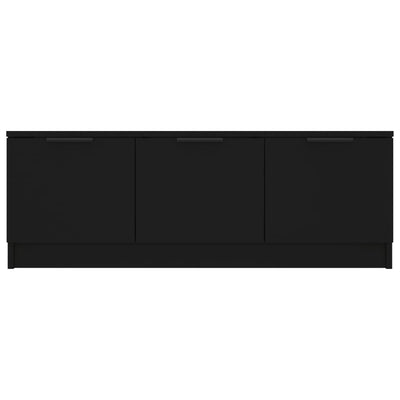 TV-Schrank Schwarz 102x35x36,5 cm Holzwerkstoff