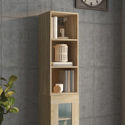 Wandschrank Sonoma-Eiche 34,5x32,5x90 cm Holzwerkstoff