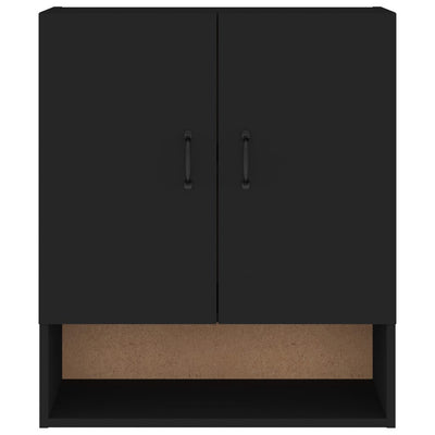 Wandschrank Schwarz 60x31x70 cm Holzwerkstoff